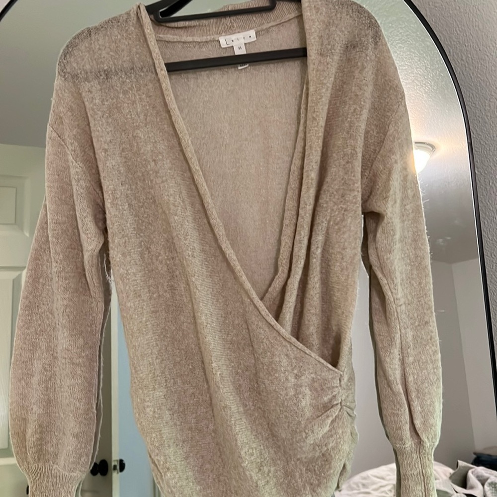 Leith Spring Sheer Wrap Sweater